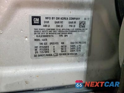 Zdjęcie 13 z 13 samochodu: 2017 BUICK ENCORE PREFERRED VIN:KL4CJESB0HB191774 - miniatura