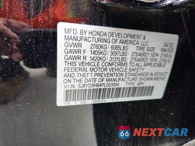 Zdjęcie 14 z 14 samochodu: 2023 ACURA MDX VIN:5J8YD8H84PL003994 - miniatura