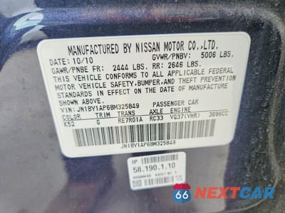 Zdjęcie 12 z 12 samochodu: 2011 INFINITI M37 BASE VIN:JN1BY1AP6BM325849 - miniatura