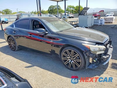 Czwarte zdjęcie samochodu z boku: 2019 INFINITI Q50 3.0T LUXE VIN:JN1EV7AP2KM511669 - miniatura