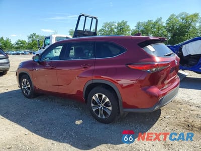 Drugie zdjęcie samochodu z przodu: 2021 TOYOTA HIGHLANDER HYBRID XLE VIN:5TDGBRCH3MS514474 - miniatura