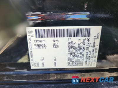 Zdjęcie 12 z 12 samochodu: 2020 NISSAN MAXIMA PLATINUM VIN:1N4AA6FV0LC385740 - miniatura