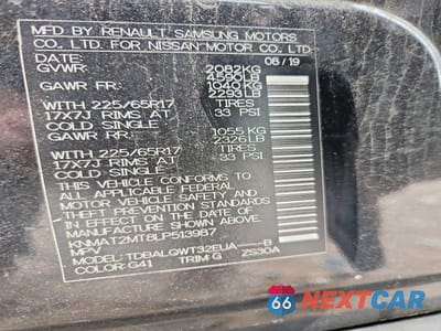 Zdjęcie 14 z 14 samochodu: 2020 NISSAN ROGUE SV VIN:KNMAT2MT8LP513987 - miniatura