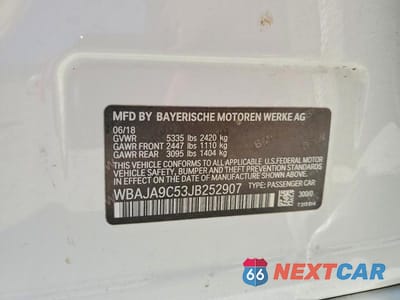Zdjęcie 13 z 13 samochodu: 2018 BMW 530 VIN:WBAJA9C53JB252907 - miniatura