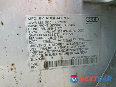 Zdjęcie 13 z 13 samochodu: 2017 AUDI Q7 PRESTIGE VIN:WA1VAAF70HD000883 - miniatura