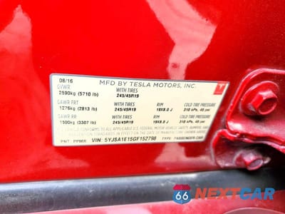 Zdjęcie 13 z 13 samochodu: 2016 TESLA MODEL S VIN:5YJSA1E15GF152798 - miniatura