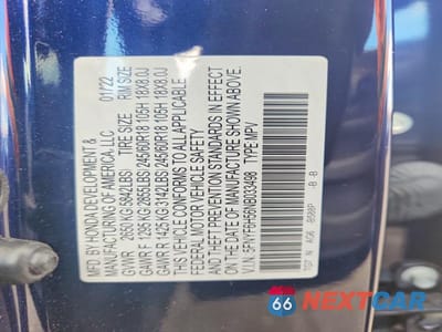 Zdjęcie 13 z 13 samochodu: 2022 HONDA PILOT EXL VIN:5FNYF6H56NB033498 - miniatura