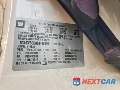 Zdjęcie 13 z 13 samochodu: 2011 BUICK ENCLAVE CXL VIN:5GAKVBED0BJ419899 - miniatura