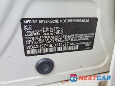 Zdjęcie 12 z 12 samochodu: 2013 BMW 528 XI VIN:WBAXH5C56DD114317 - miniatura