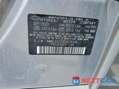 Zdjęcie 12 z 12 samochodu: 2023 HYUNDAI SONATA HYBRID BLUE VIN:KMHL24JJXPA078100 - miniatura