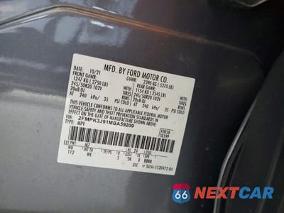 Zdjęcie 12 z 12 samochodu: 2021 FORD EDGE SEL VIN:2FMPK3J91MBA59209 - miniatura