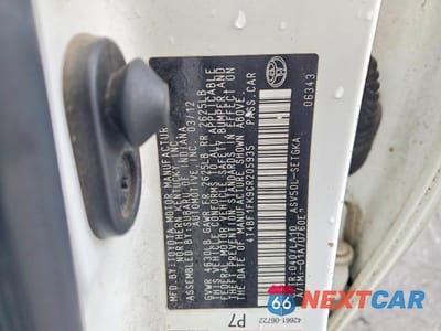 Zdjęcie 13 z 13 samochodu: 2012 TOYOTA CAMRY XLE VIN:4T4BF1FK9CR205935 - miniatura