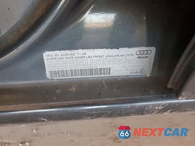 Zdjęcie 12 z 12 samochodu: 2009 AUDI A4 PREMIUM PLUS VIN:WAUSF78K79N039722 - miniatura