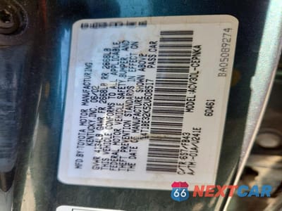 Zdjęcie 12 z 12 samochodu: 2002 TOYOTA CAMRY LE VIN:4T1BE32K52U608517 - miniatura