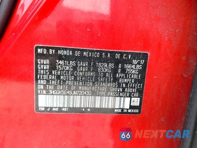Zdjęcie 12 z 12 samochodu: 2018 HONDA FIT LX VIN:3HGGK5G49JM720430 - miniatura