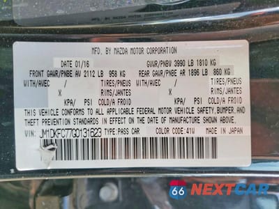 Zdjęcie 13 z 13 samochodu: 2016 MAZDA CX-3 TOURING VIN:JM1DKFC77G0131623 - miniatura