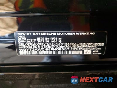 Zdjęcie 13 z 13 samochodu: 2022 BMW I4 EDRIVE 40 VIN:WBY73AW04NFN08557 - miniatura