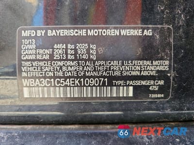 Zdjęcie 12 z 12 samochodu: 2014 BMW 328 I SULEV VIN:WBA3C1C54EK109071 - miniatura