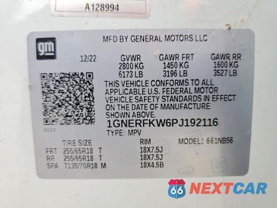 Zdjęcie 14 z 14 samochodu: 2023 CHEVROLET TRAVERSE LS VIN:1GNERFKW6PJ192116 - miniatura
