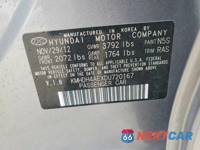 Zdjęcie 13 z 13 samochodu: 2013 HYUNDAI ELANTRA GLS VIN:KMHDH4AEXDU720167 - miniatura