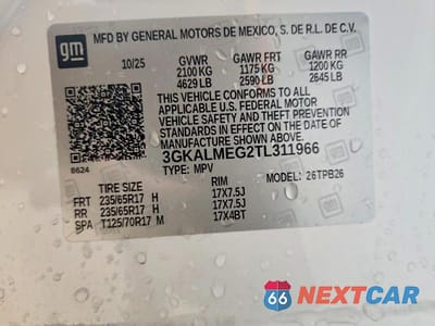 Zdjęcie 14 z 14 samochodu: 2026 GMC TERRAIN ELEVATION VIN:3GKALMEG2TL311966 - miniatura