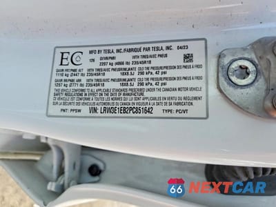 Zdjęcie 13 z 13 samochodu: 2023 TESLA MODEL 3 VIN:LRW3E1EB2PC851642 - miniatura
