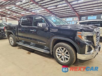 Czwarte zdjęcie samochodu z boku: 2019 GMC SIERRA K1500 SLT VIN:3GTU9DED4KG171357 - miniatura