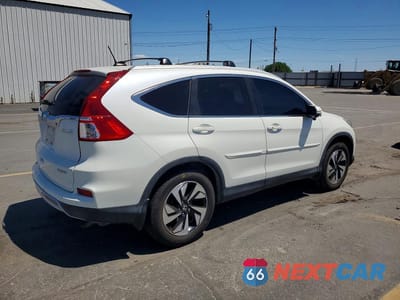 Trzecie zdjęcie samochodu z tyłu: 2016 HONDA CR-V TOURING VIN:5J6RM4H93GL075493 - miniatura