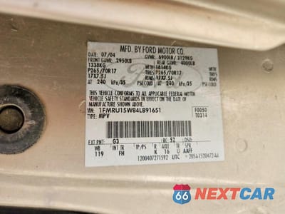Zdjęcie 14 z 14 samochodu: 2004 FORD EXPEDITION XLT VIN:1FMRU15W84LB91651 - miniatura