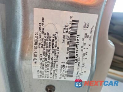 Zdjęcie 12 z 12 samochodu: 2005 FORD FOCUS ZXW VIN:1FAFP36N15W214564 - miniatura