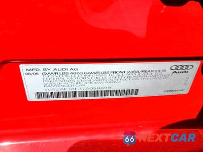 Zdjęcie 13 z 13 samochodu: 2007 AUDI A4 2 VIN:WAUAF78E37A059699 - miniatura