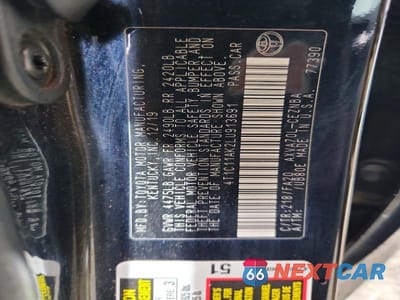 Zdjęcie 12 z 12 samochodu: 2020 TOYOTA CAMRY VIN:4T1C11AK2LU913691 - miniatura