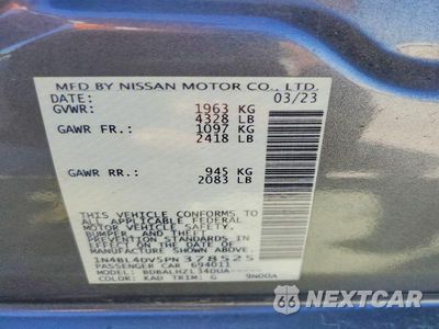 Zdjęcie 12 z 12 samochodu: 2023 NISSAN ALTIMA SV VIN:1N4BL4DV5PN378525 - miniatura
