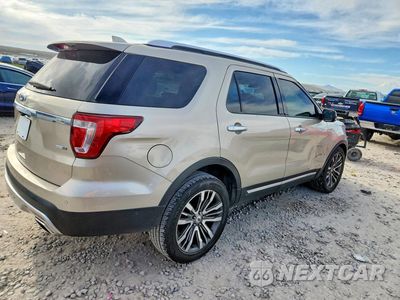 Trzecie zdjęcie samochodu z tyłu: 2017 FORD EXPLORER PLATINUM VIN:1FM5K8HT8HGD21263 - miniatura