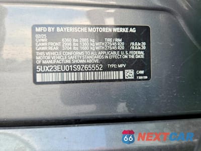 Zdjęcie 14 z 14 samochodu: 2025 BMW X5 XDRIVE40I VIN:5UX23EU01S9Z65552 - miniatura