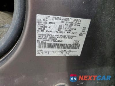 Zdjęcie 12 z 12 samochodu: 2002 FORD F350 SUPER DUTY VIN:1FTWW32F52EA43475 - miniatura
