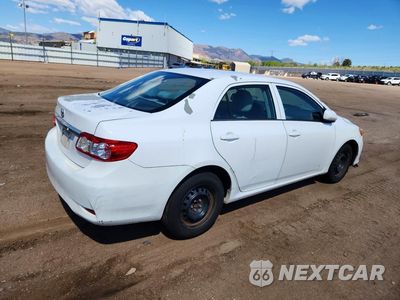 Trzecie zdjęcie samochodu z tyłu: 2013 TOYOTA COROLLA L VIN:5YFBU4EE2DP083435 - miniatura