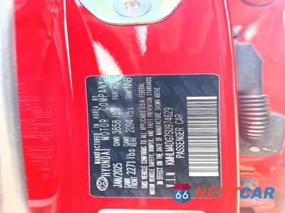 Zdjęcie 12 z 12 samochodu: 2025 HYUNDAI ELANTRA SEL SPORT VIN:KMHLM4DG7SU974629 - miniatura