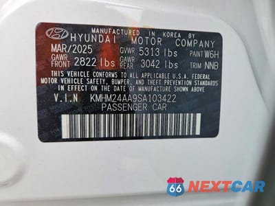 Zdjęcie 12 z 12 samochodu: 2025 HYUNDAI IONIQ 6 SE VIN:KMHM24AA9SA103422 - miniatura