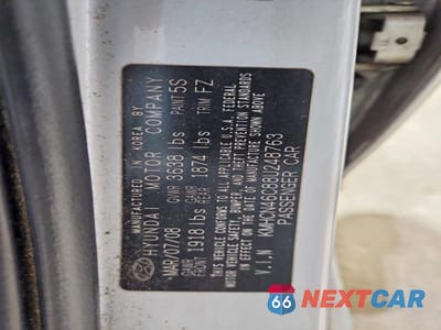 Zdjęcie 12 z 12 samochodu: 2008 HYUNDAI ACCENT GLS VIN:KMHCN46C88U248763 - miniatura