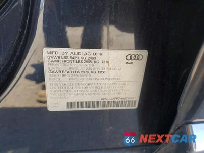 Zdjęcie 13 z 13 samochodu: 2017 AUDI Q5 PREMIUM PLUS VIN:WA1L2AFP7HA008551 - miniatura