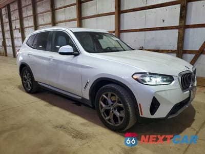 Czwarte zdjęcie samochodu z boku: 2022 BMW X3 XDRIVE30I VIN:WBX57DP01NN154485 - miniatura