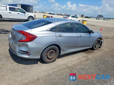 Trzecie zdjęcie samochodu z tyłu: 2019 HONDA CIVIC LX VIN:19XFC2E64KE042515 - miniatura