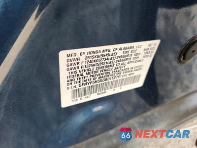 Zdjęcie 12 z 12 samochodu: 2016 HONDA PILOT EXL VIN:5FNYF5H5XGB016278 - miniatura