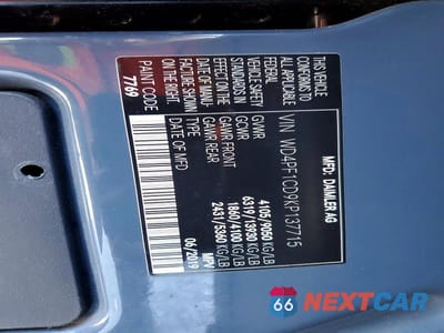 Zdjęcie 13 z 13 samochodu: 2019 MERCEDES BENZ SPRINTER 2500 VIN:WD4PF1CD9KP137715 - miniatura
