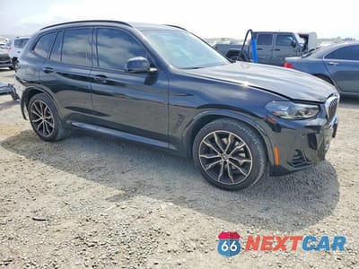 Czwarte zdjęcie samochodu z boku: 2022 BMW X3 SDRIVE30I VIN:5UX43DP07N9M25982 - miniatura