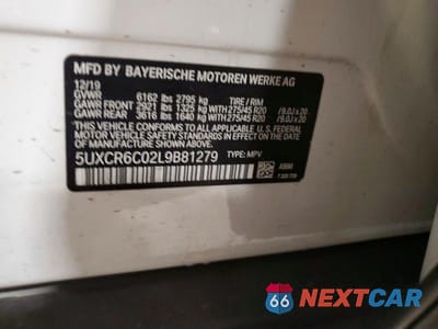 Zdjęcie 13 z 13 samochodu: 2020 BMW X5 XDRIVE40I VIN:5UXCR6C02L9B81279 - miniatura