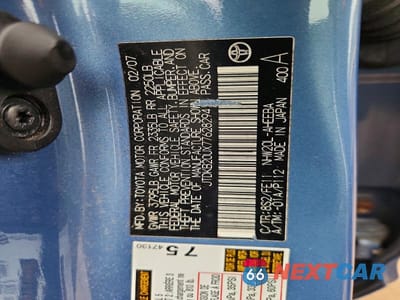Zdjęcie 12 z 12 samochodu: 2007 TOYOTA PRIUS BASE VIN:JTDKB20UX77628294 - miniatura