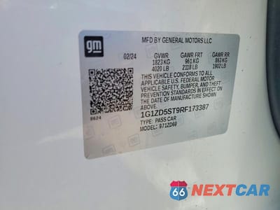 Zdjęcie 12 z 12 samochodu: 2024 CHEVROLET MALIBU LT VIN:1G1ZD5ST9RF173387 - miniatura