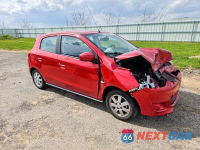 Czwarte zdjęcie samochodu z boku: 2014 MITSUBISHI MIRAGE ES VIN:ML32A4HJ0EH026099 - miniatura
